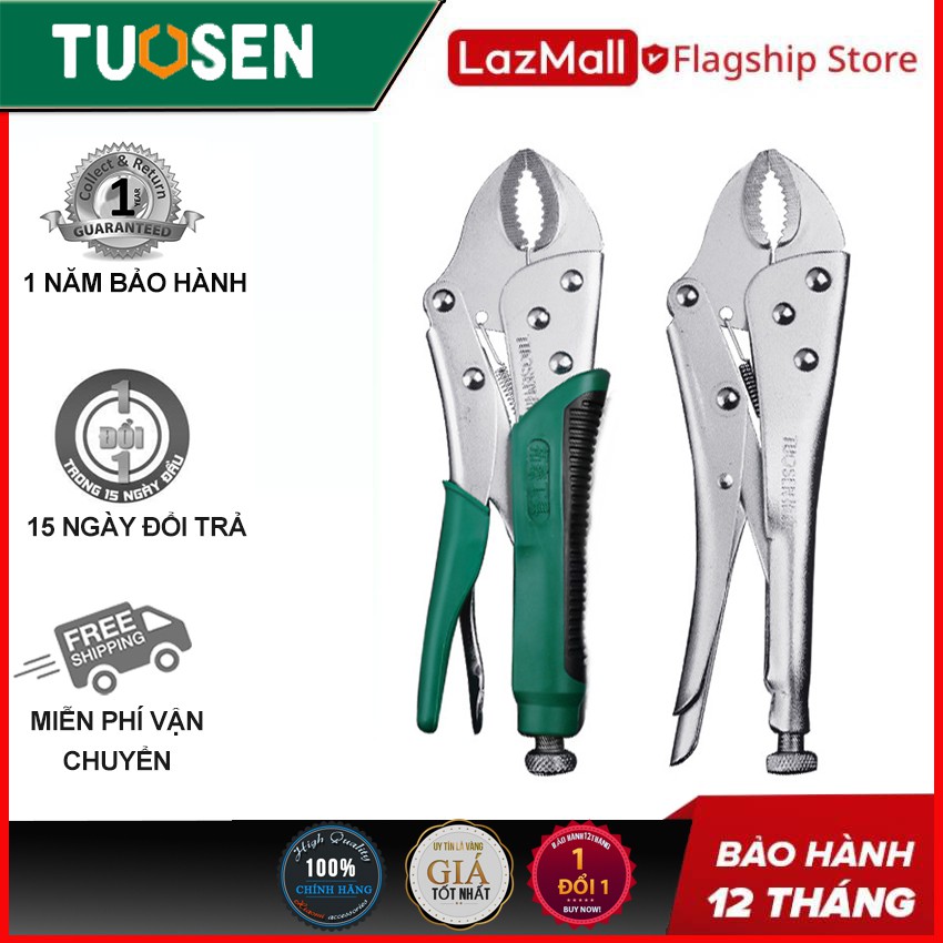 Kìm bấm chết miệng tròn 10inch Tuosen