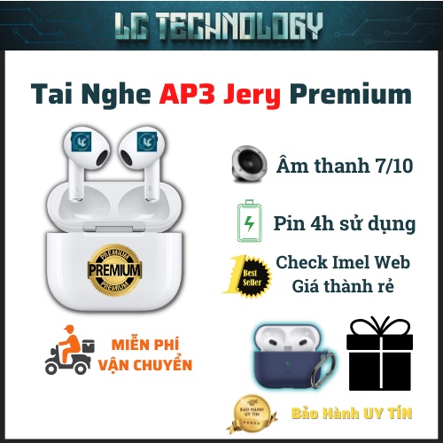 Tai Nghe Bluetooth TWS Pod 3 - Tai Nghe Không Dây Nhét Tai Bản Cao Cấp Nhất - Full Chức Năng