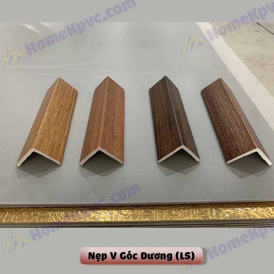 Nẹp V chuyên dùng cho tấm ốp giả gỗ Lam Sóng