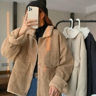 Khoác dạ lót bông + áo ren