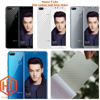 Miếng dán decal carbon mặt sau Honor 9 Lite  nhám mặt lưng (cắt sẵn)