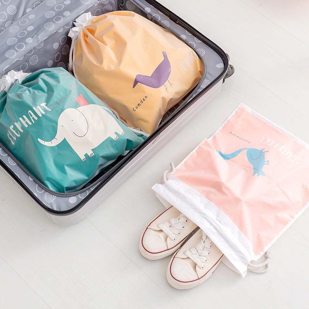 Túi Dây Rút Đựng Mỹ Phẩm Chống Thấm Nước Họa Tiết Dễ Thương