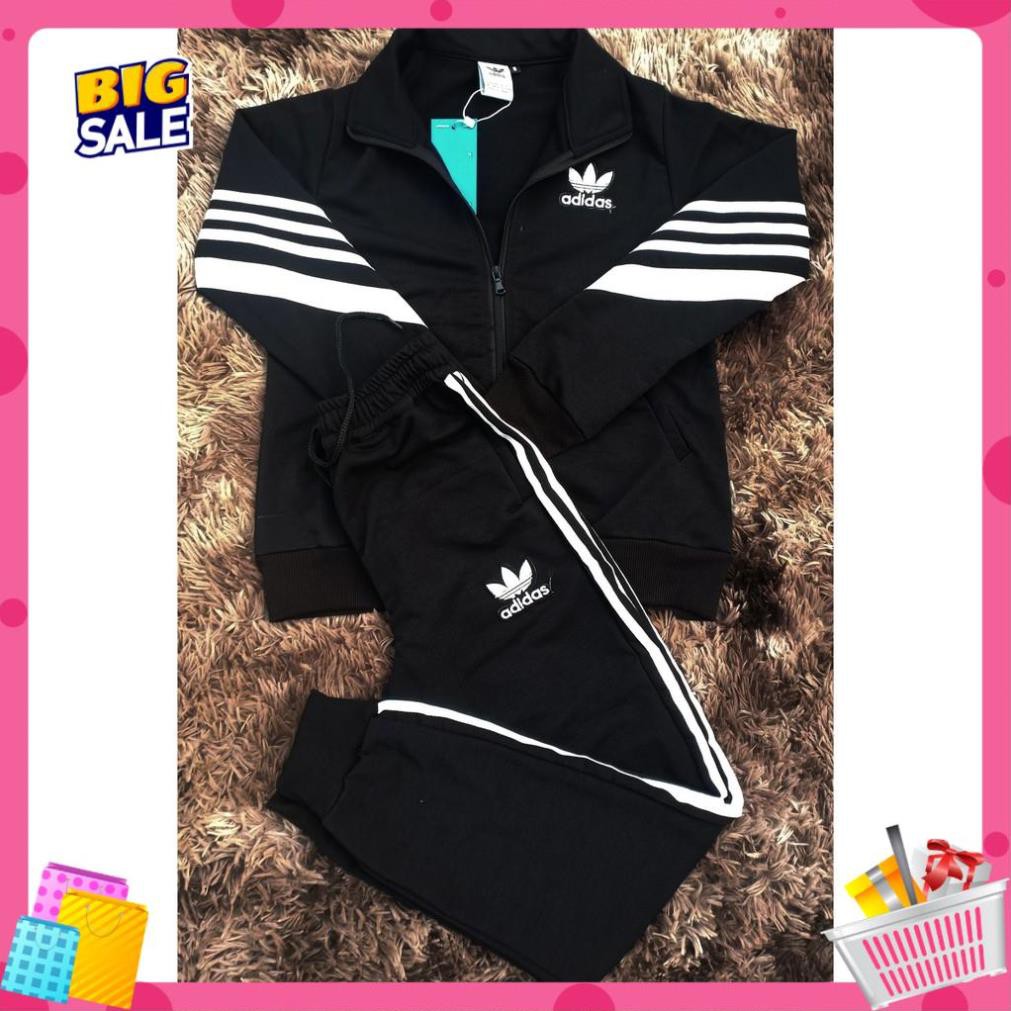 [Full size- không mũ] Bộ quần áo thể thao nữ thu đông nỉ da cá loại 1 nhãn hiệu DAS kiểu dáng sọc thời trang hottrend | BigBuy360 - bigbuy360.vn