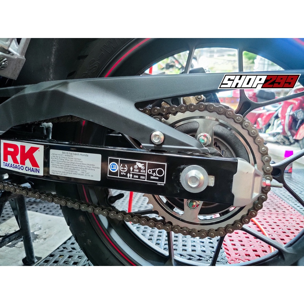 Bộ nhông sên dĩa RK cho Winner X / Winner 150 thương hiệu Nhật Bản