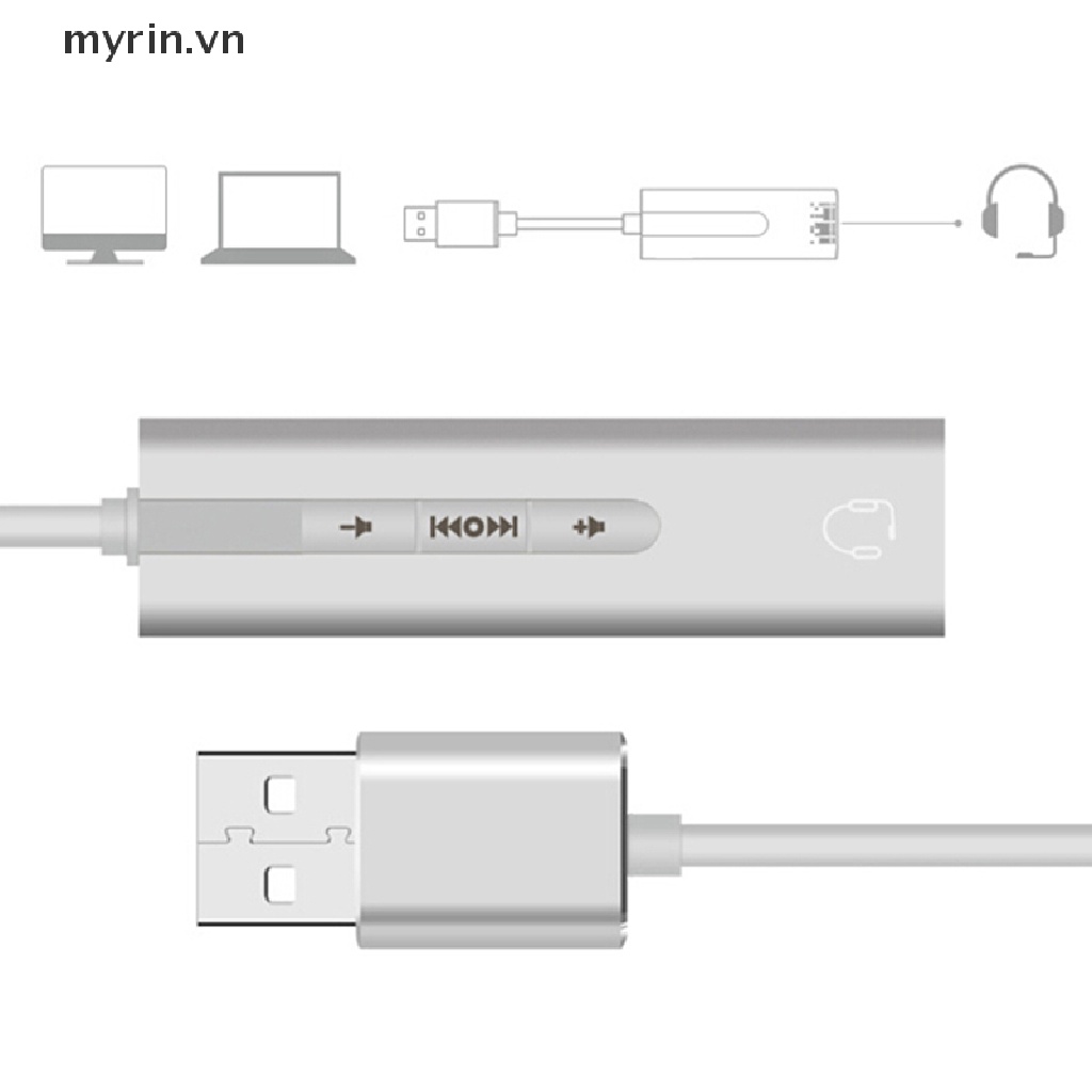 1 Dây Cáp Âm Thanh Chuyển Đổi USB Sang Giắc Cắm 3.5Mm Chuyên Dụng
