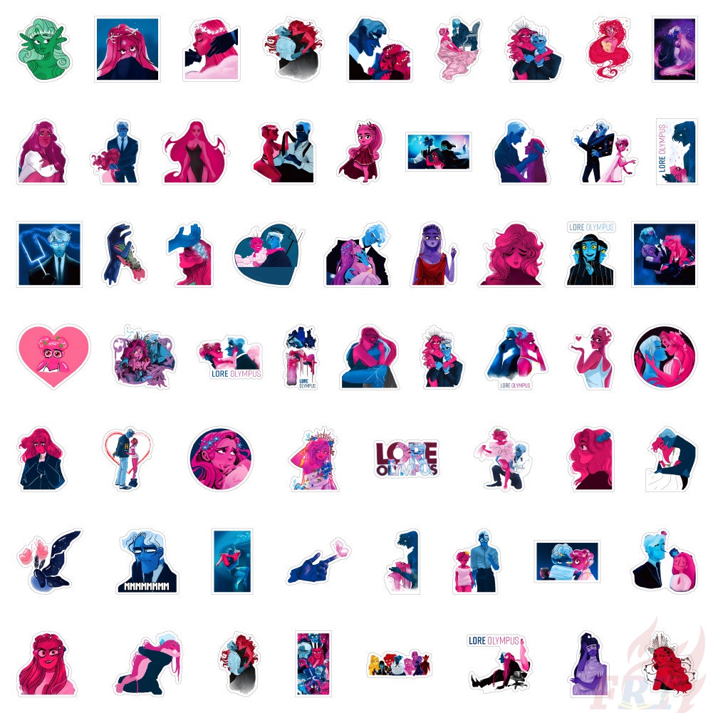 110Pcs/Set ❉ Lore Olympus Series A Stickers ❉ Waterproof DIY Fashion Decals Doodle Stickers