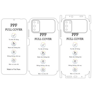 Dán dẻo PPF Poco M3 – Tặng cường lực camera