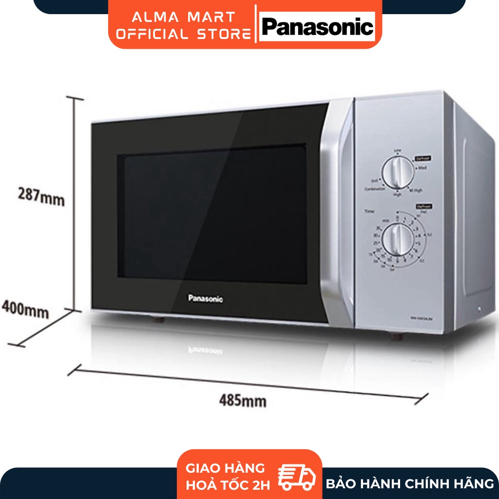 Lò Vi Sóng Có Nướng Panasonic NN-GM34JMYUE - Bảo Hành 12 Tháng - Hàng Chính Hãng