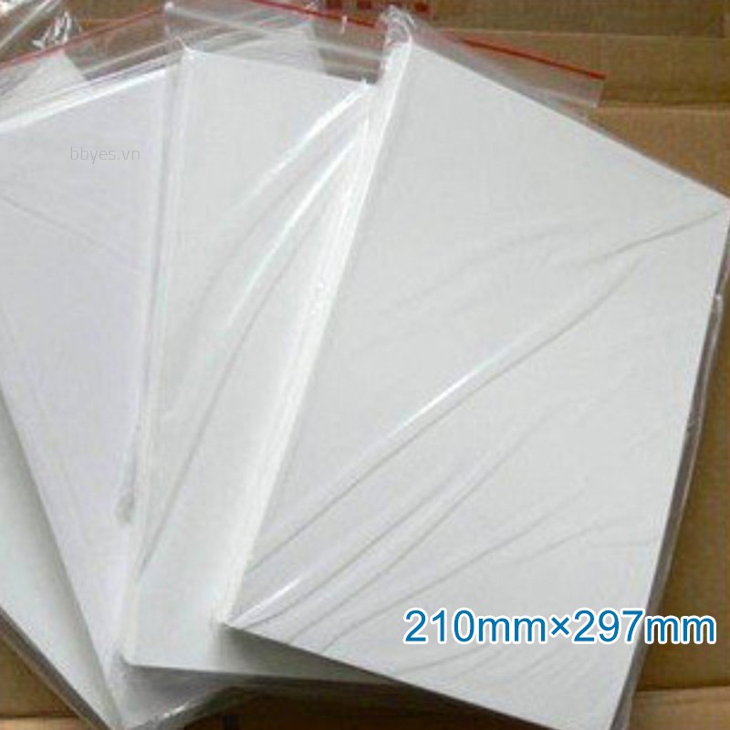 Set 5 miếng giấy chuyển mực in trong suốt/ trắng khổ A4 chất lượng cao