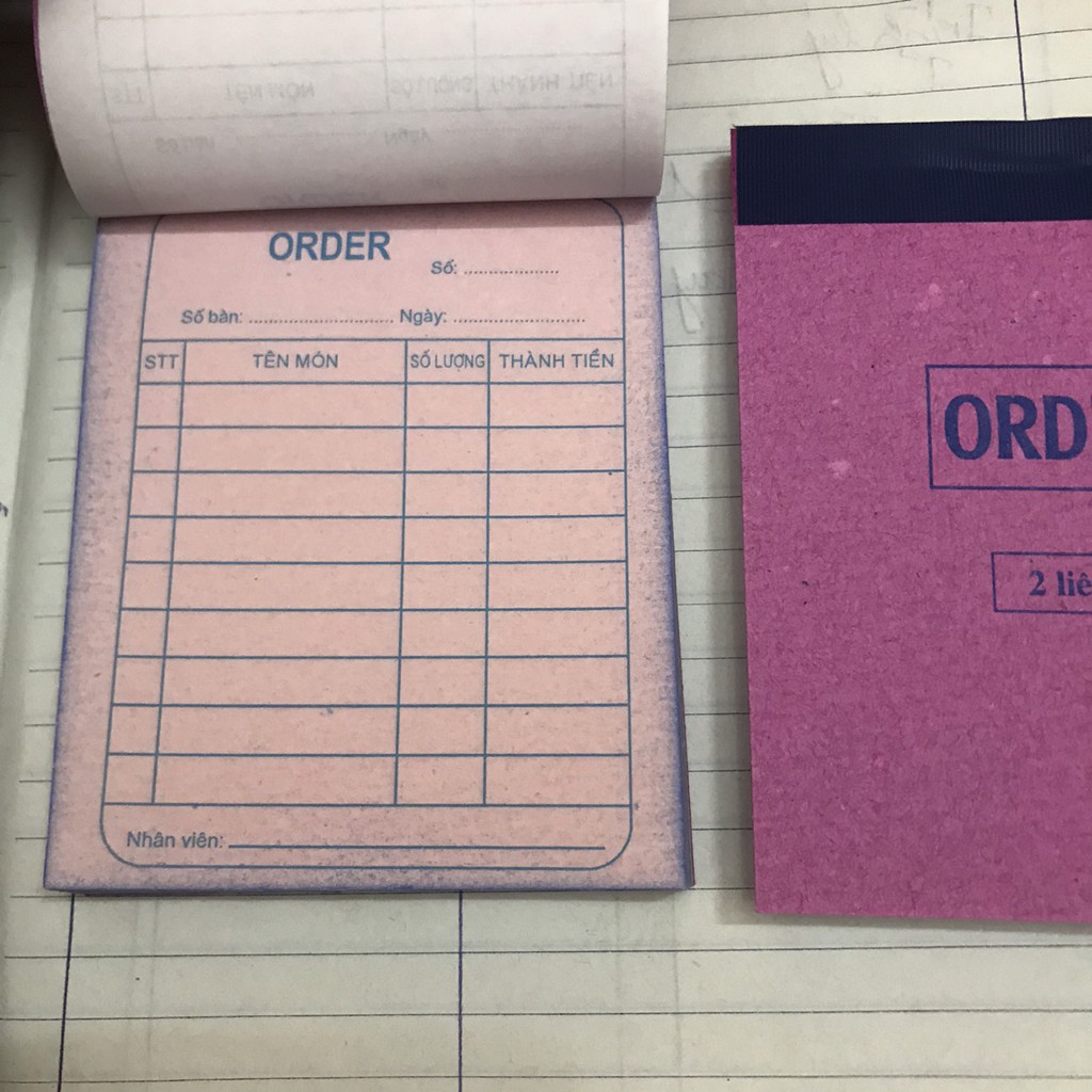 Order 2 liên/ 3 liên khổ A7 100 tờ đẹp giá siêu rẻ