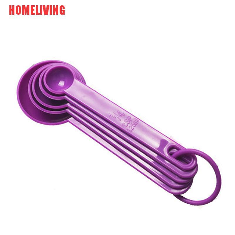 Set 5 Muỗng Đo Lường Bằng Nhựa Tiện Dụng Khi Làm Bánh
