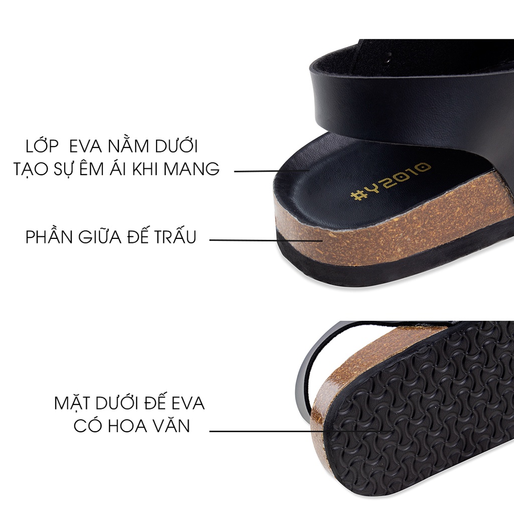 Sandal Nam Đế Thấp Đơn Giản Y2010 M8 20458