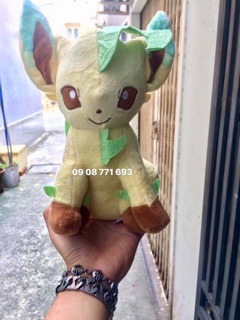 Thú bông Leafeon 25cm ko đo tai