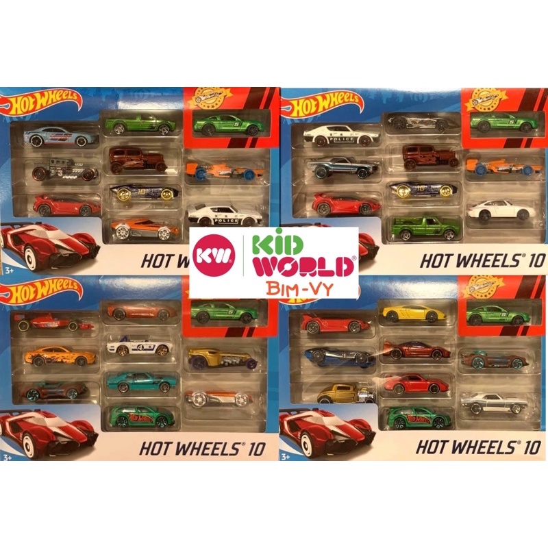 Xe mô hình Hot Wheels 10 pack 54886.