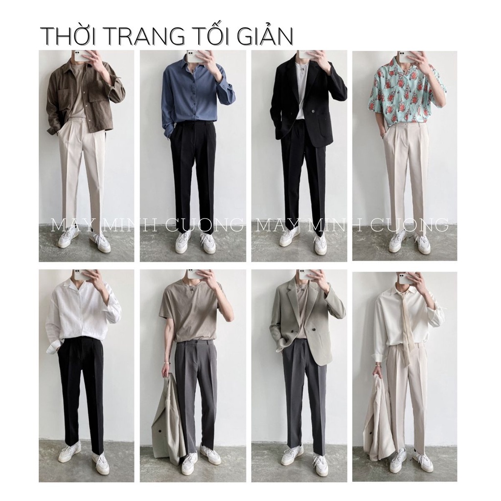 Quần âu nam baggy ống rộng, Quần đi học Giá Tận Xưởng, Mềm mại, Co giãn, Chống nhăn QB