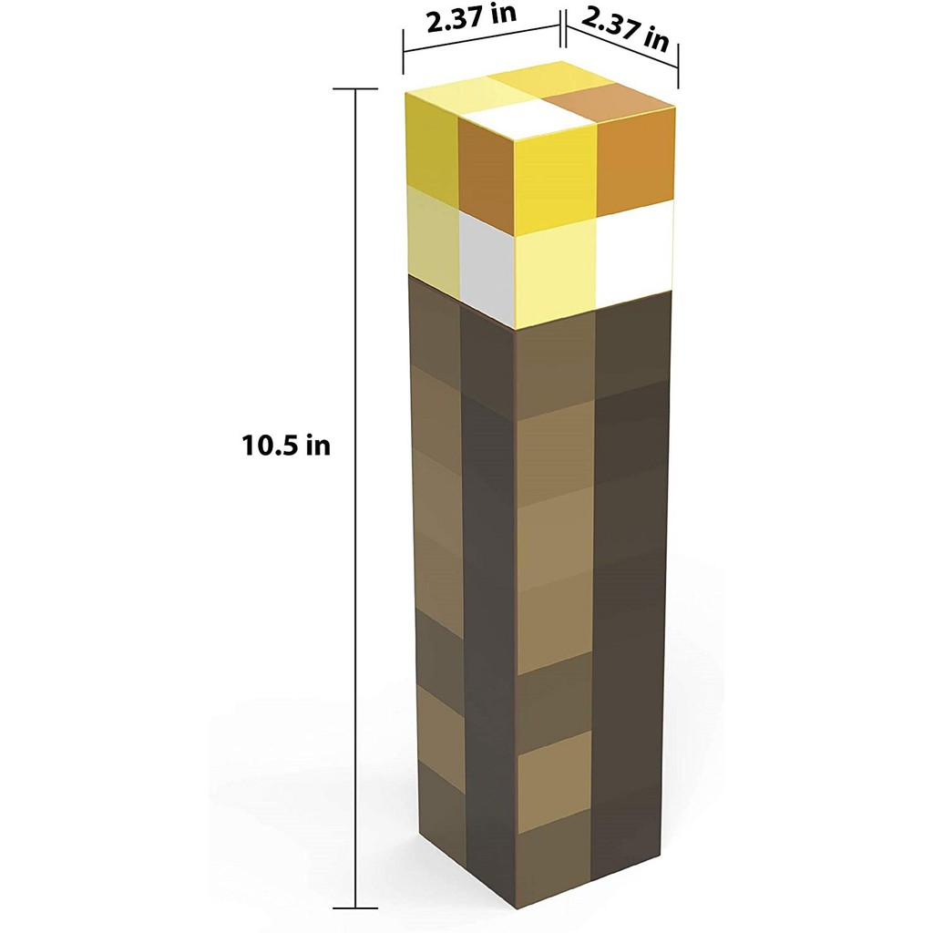 Hàng Mới Về Mới Bình Nước Hình Ngọn Đuốc Minecraft Có Nắp Vặn Chất Liệu Bền Chống Vỡ Thiết Kế Cá Tính 2021