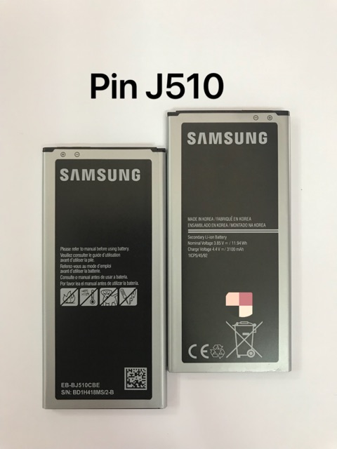 Pin samsung J510 zin theo máy - j5 (2016) zin linh kiện