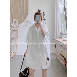 Váy sơ mi oversize ( ảnh thật tự chụp )