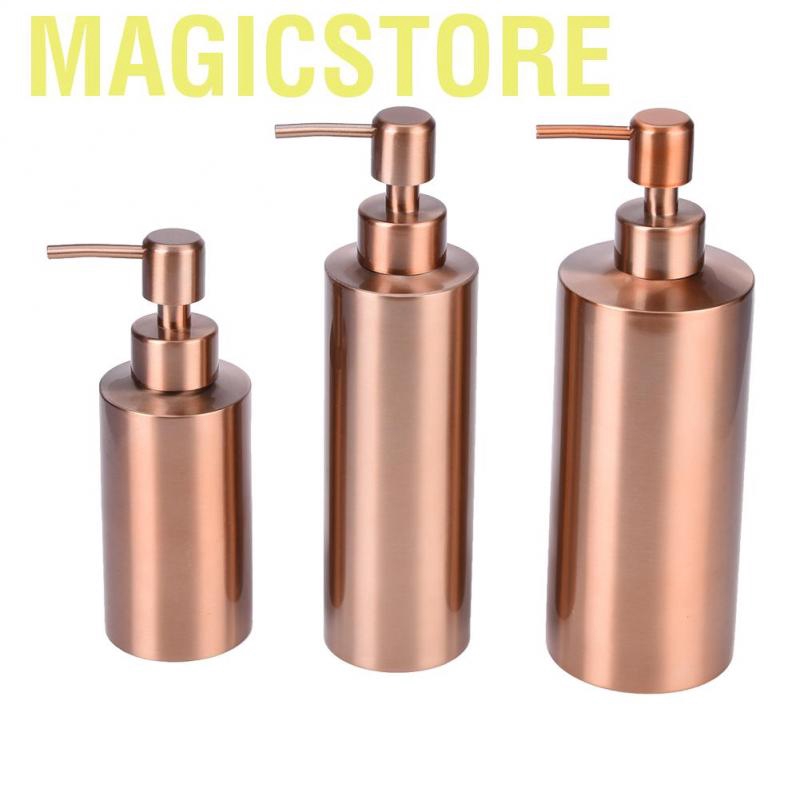 Magicstore Stainless Steel Kitchen Bathroom Countertop Hand Pump Liquid Soap Dispenser Lotion Bottle 350ML - intl