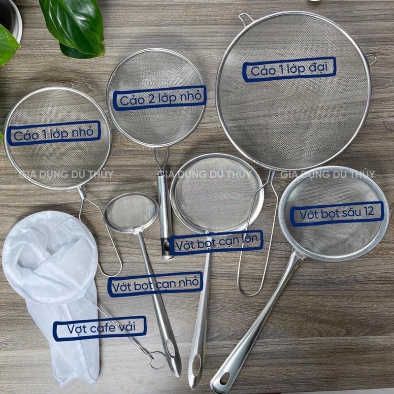 giá rây lược lưới mịn