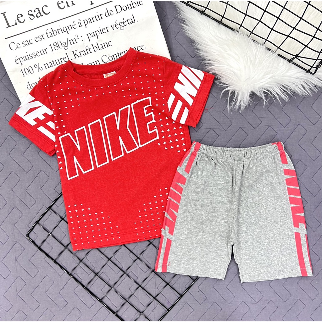 Đồ bộ bé trai cotton ngắn tay 20-37kg Jennie kids J475