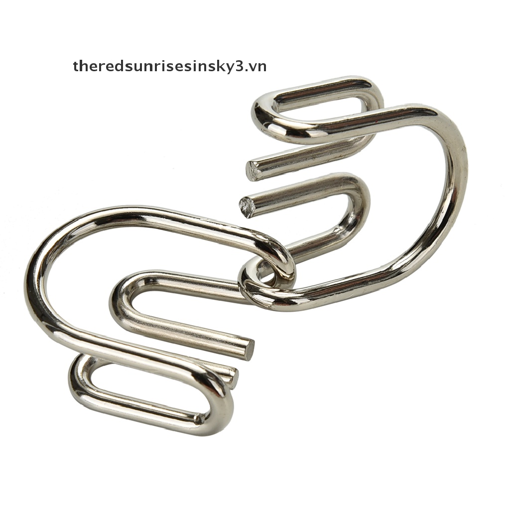 Bộ 8 Nhẫn Kim Loại Lắp Ráp Thủ Công Dành Cho Trẻ Em / Người Lớn