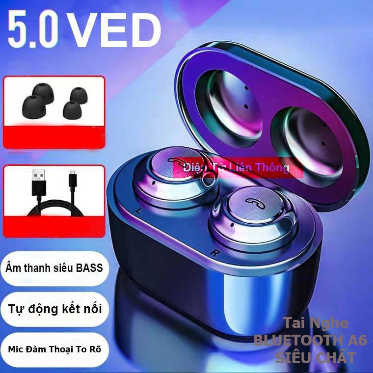 Tai Nghe Bluetooth Không Dây - Siêu Bass Wireless A6 - Chống Nước - Pin Khủng 100h | BigBuy360 - bigbuy360.vn