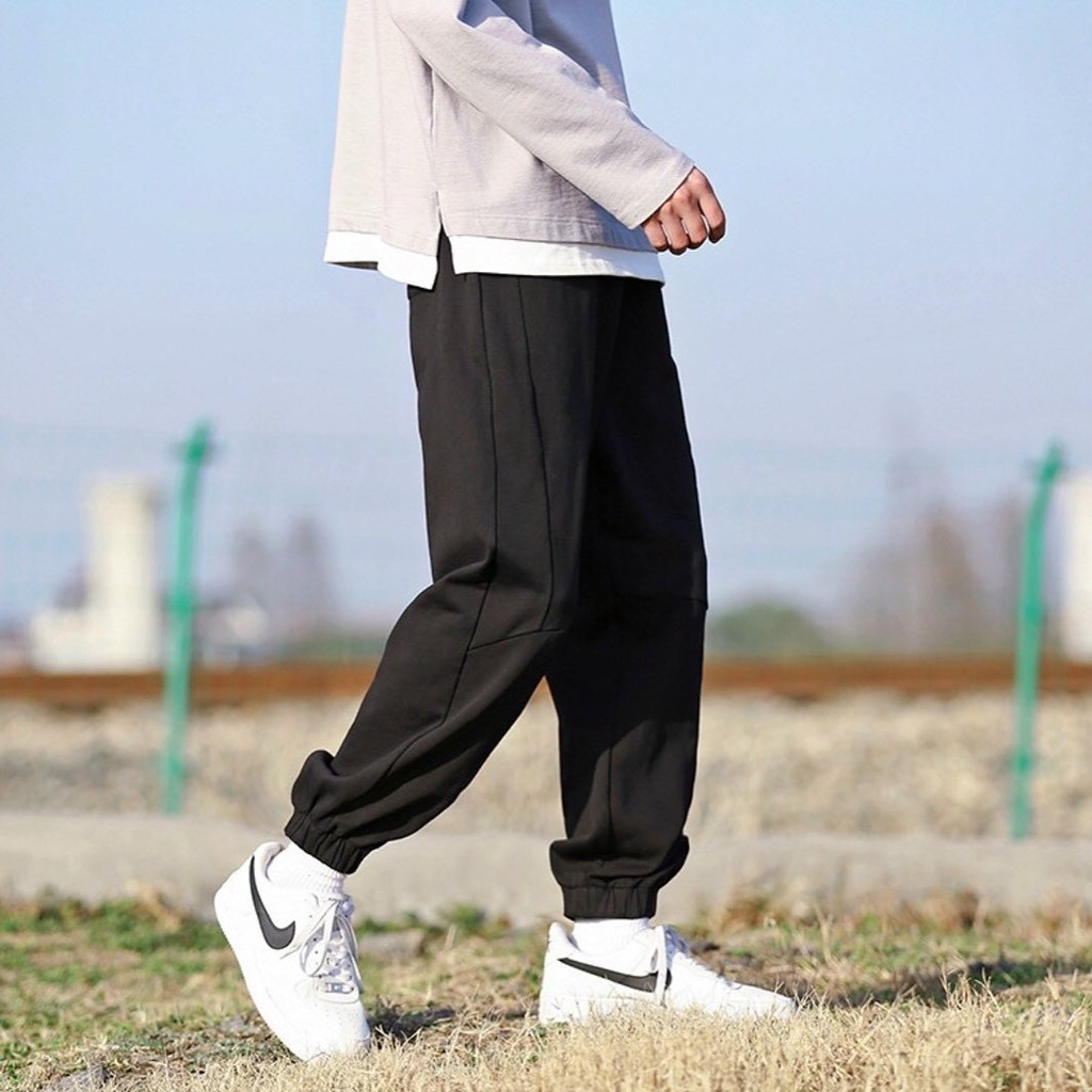 Quần Jogger nỉ MEANSTORE pants unisex basic nam nữ cạp chun ống rộng phong cách Hàn Quốc ulzzang