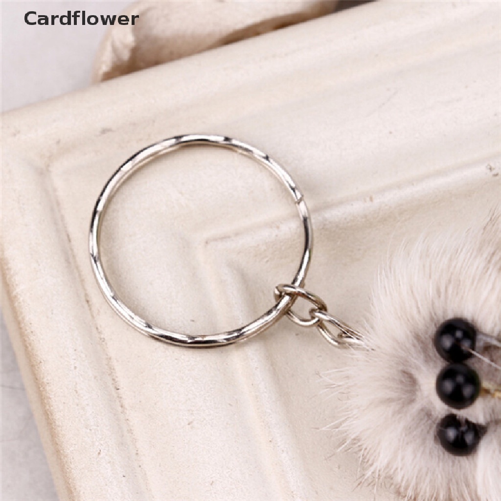 &lt; Cardflower &gt; Móc Chìa Khóa Hình Chuột Lông Cáo Nhân Tạo Có Móc Khóa Treo Xe Hơi
