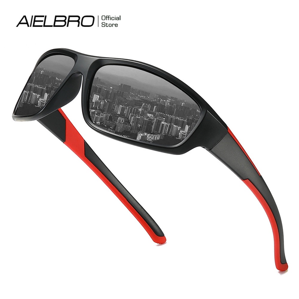 Kính mát AIELBRO phân cực chống tia UV400 phong cách thể thao thời trang 2022 cho nam và nữ