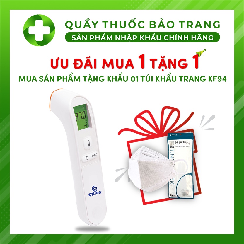 Nhiệt Kế Hồng Ngoại Đo Trán Chido PG-IRT1602 NEW Công Nghệ Nhật Bản - Hàng Chính Hãng