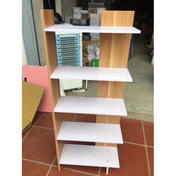 Kệ sách lắp ghép đa năng, kệ góc tường 5 tầng chuyennoithat