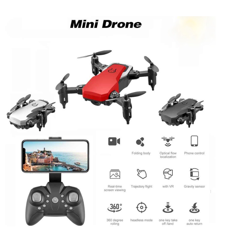 Máy bay camera 4k flycam mini giá rẻ điều khiển từ xa quay phim, chụp ảnh, chống rung kết nối wifi có tay cầm điều khiển