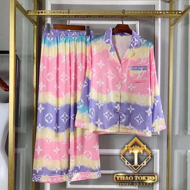 Pijama loang tay dài thiết kế