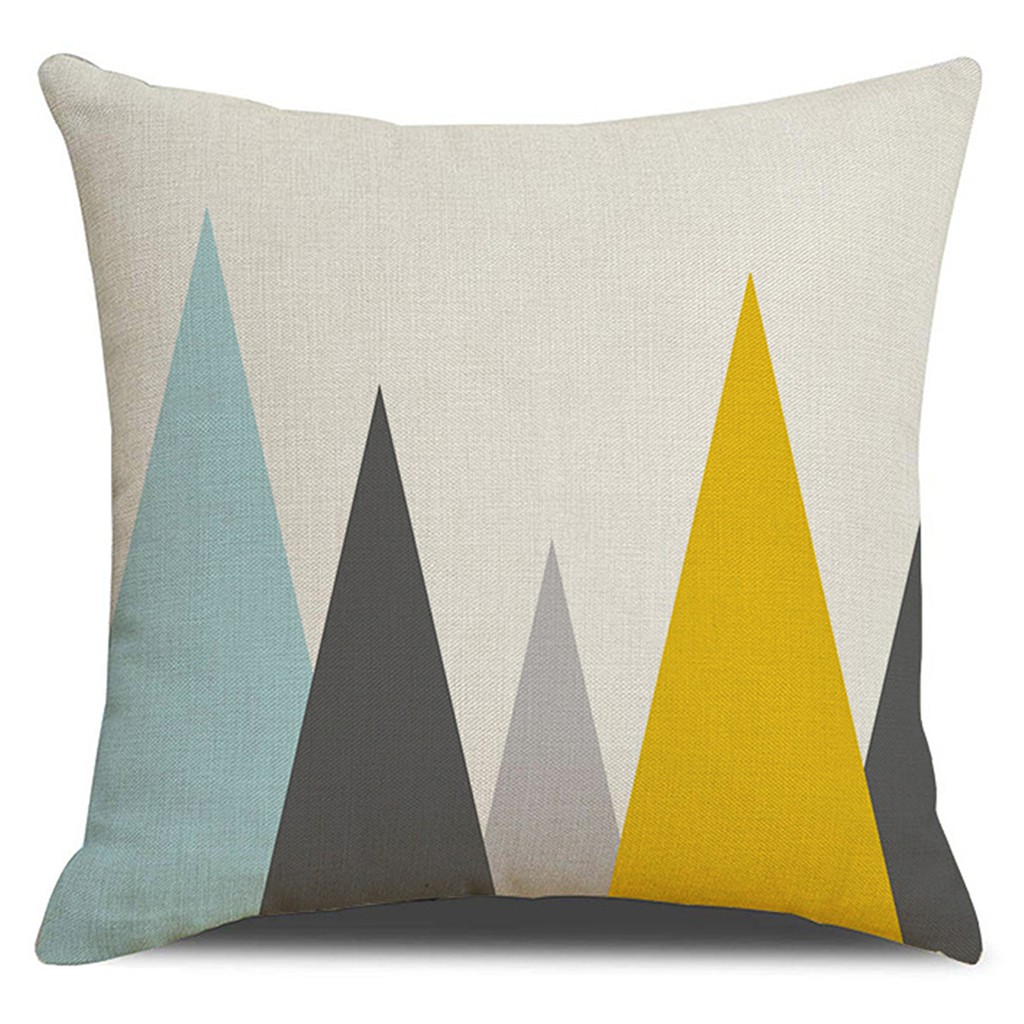 Cotton linen Geometric pillowcase40x40,45x45.50x50,60x60,sofa cushion cover.Home Decor pillow cover.