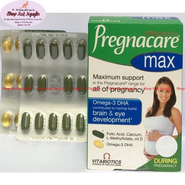 Vitamin Tổng Hợp Bầu của Anh Pregnacare Max 84viên, vitamin giúp mẹ và bé khỏe mạnh suốt quá trình mang thai