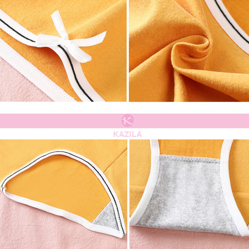 Quần lót nữ cotton cao cấp trơn viền đen trắng, quần lót cotton kháng khuẩn co giãn 4 chiều thoáng khí Kazila QLH80 | BigBuy360 - bigbuy360.vn