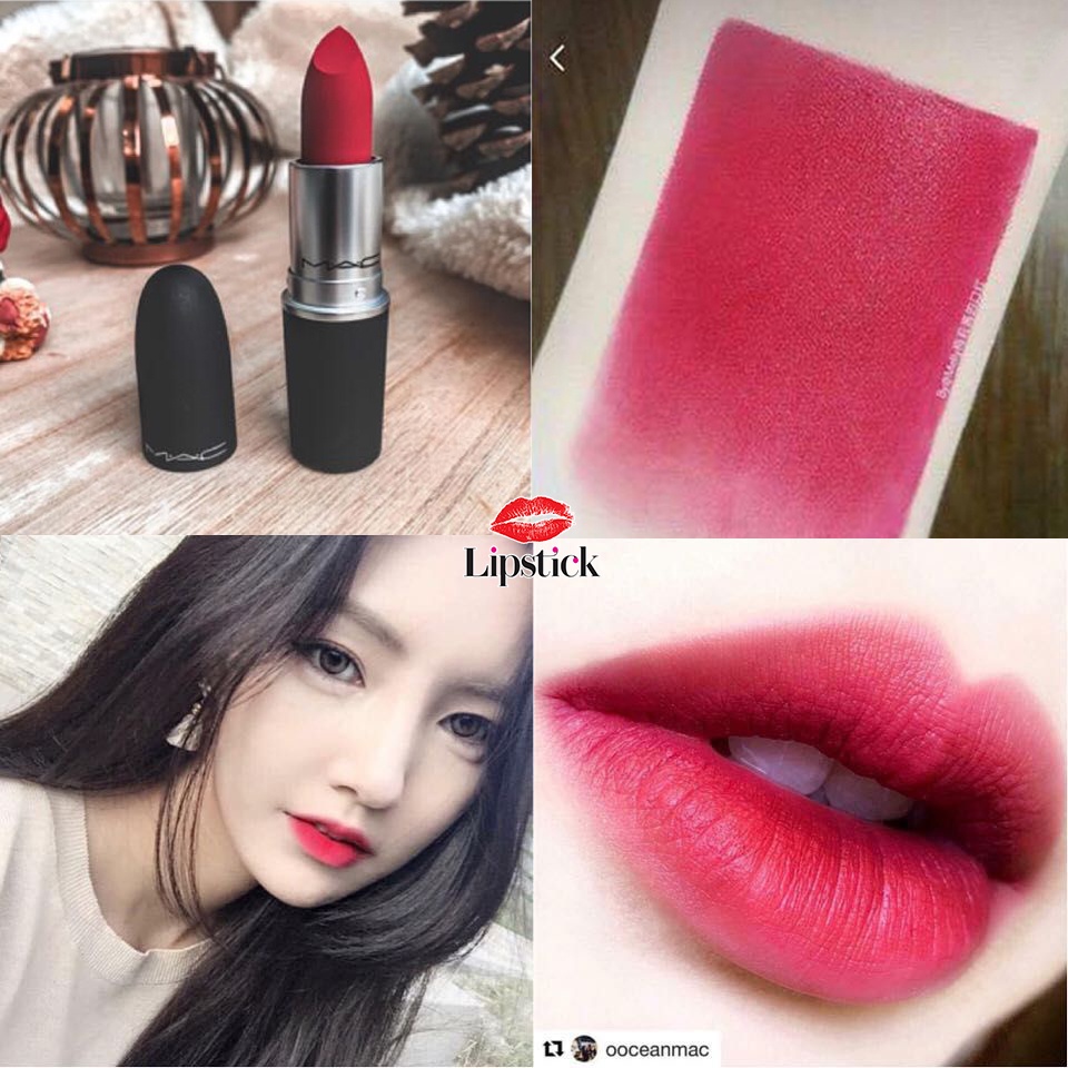 Son MAC Chính Hãng, Matte, Rettro Matte, Powder Kiss full size 3g tặng kèm fullbox