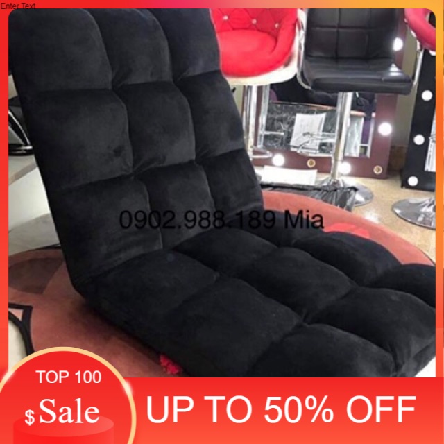 COMBO Ghế tatami kèm gối bệt tựa lưng. Ghế lười 5 cấp độ nhung mềm mịn