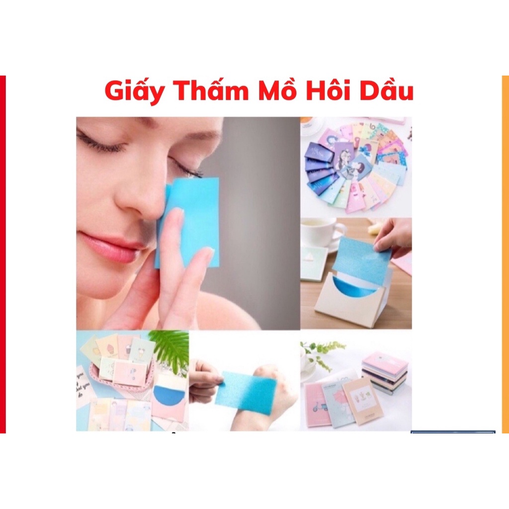 50 Tờ Giấy Thấm Dầu Da Mặt Thấm Mồ Hôi Dầu Tốt Giúp Sạch Da Mặt Tránh Bám Bụi