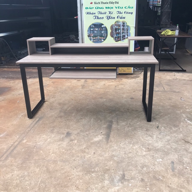 Bàn kệ loa khay bàn phím 1m6 lắp ráp