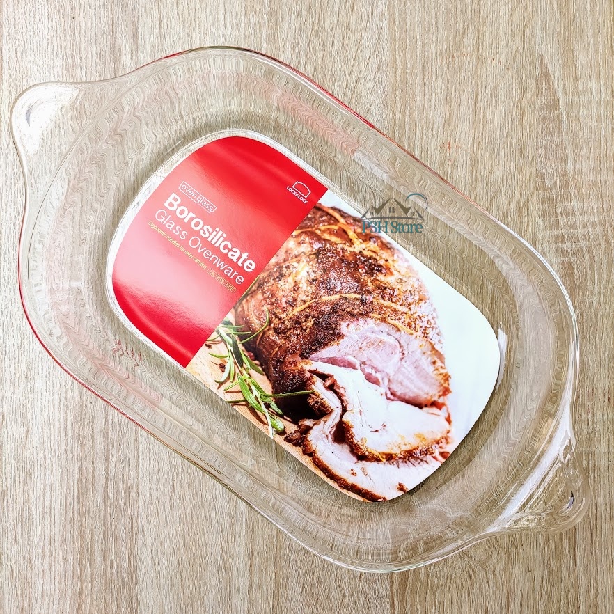 Khay thủy tinh Lock&amp;Lock Borosilicate Glass 800ml . 2L