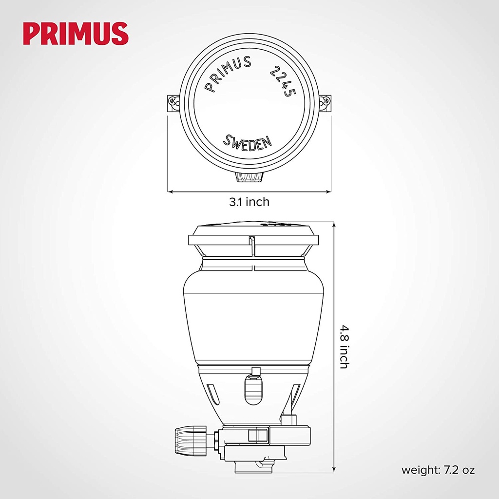 Đèn gas dã ngoại Primus Easylight Lantern With Piezo