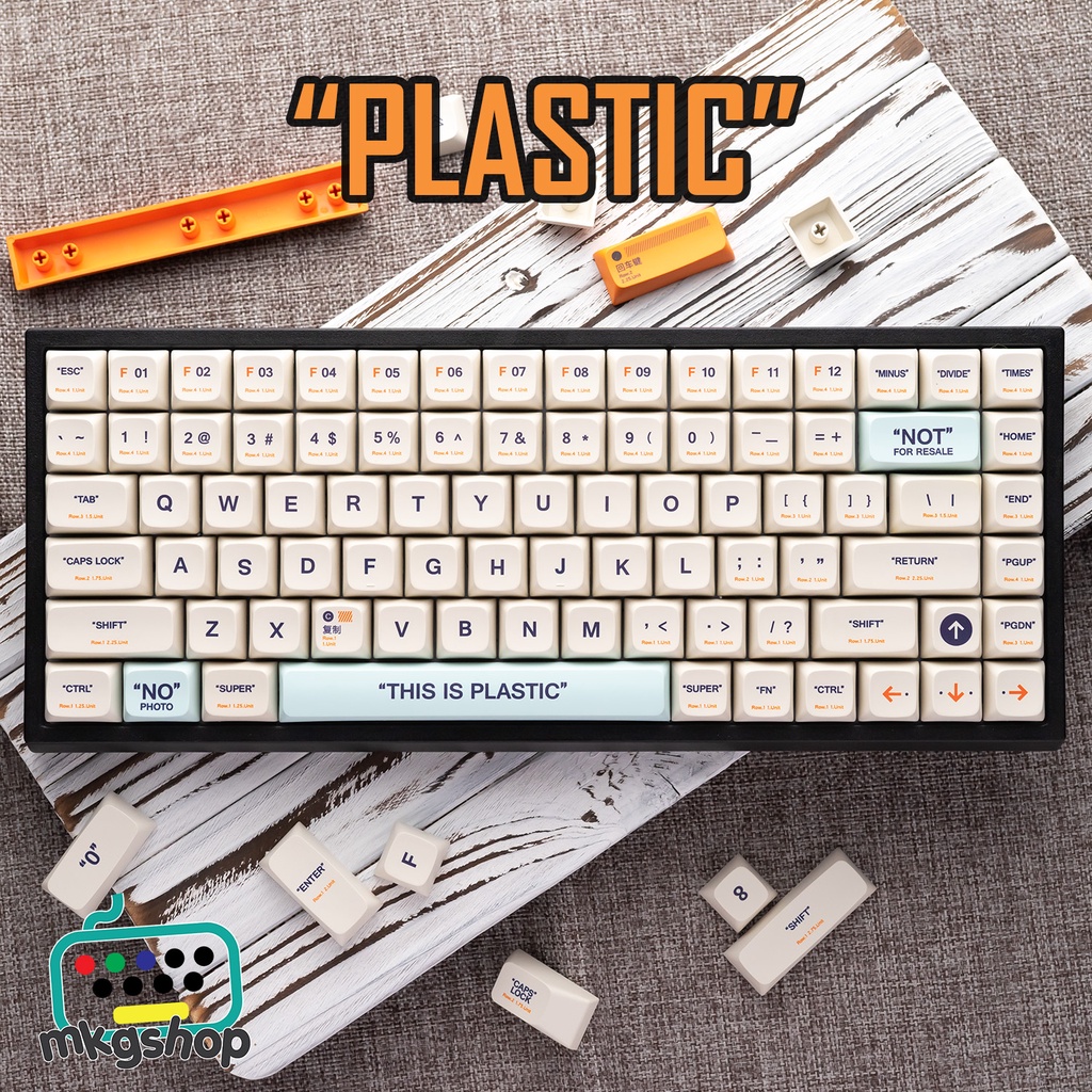 Keycap XDA Plastic giá rẻ, nhựa PBT in dyesub, 134 nút bàn phím cơ