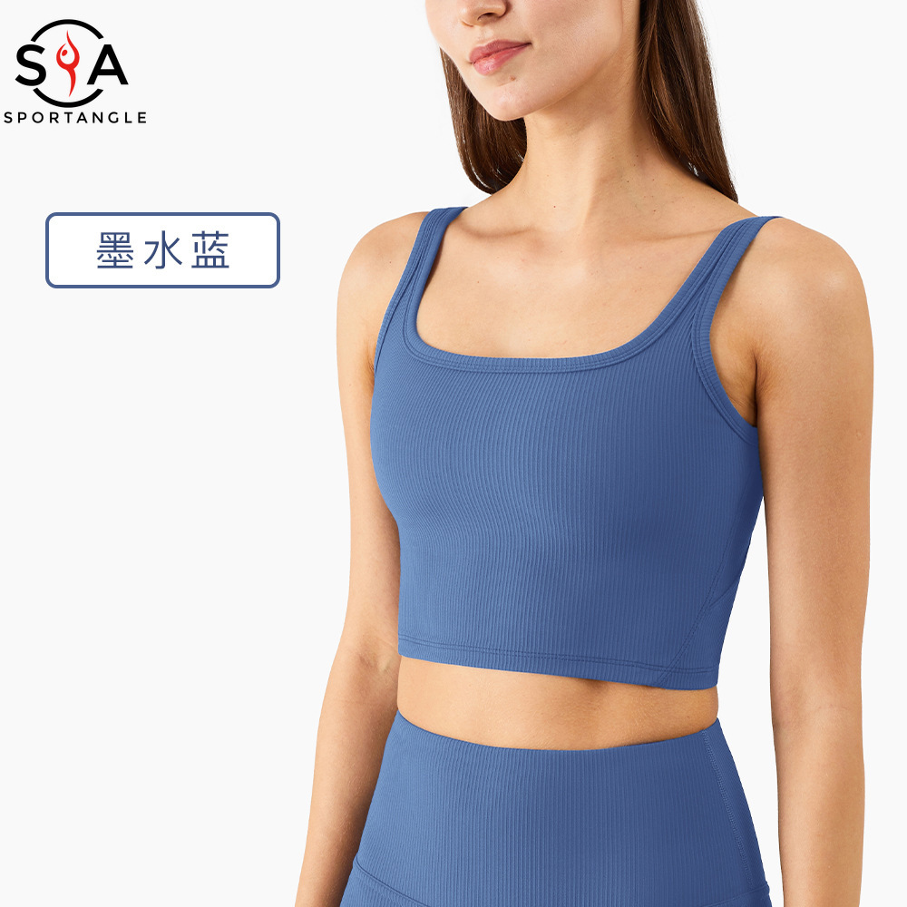 【Sportsangel】Sports bra skin-friendly running yoga underwear vest high elastic gather fitness sports bra