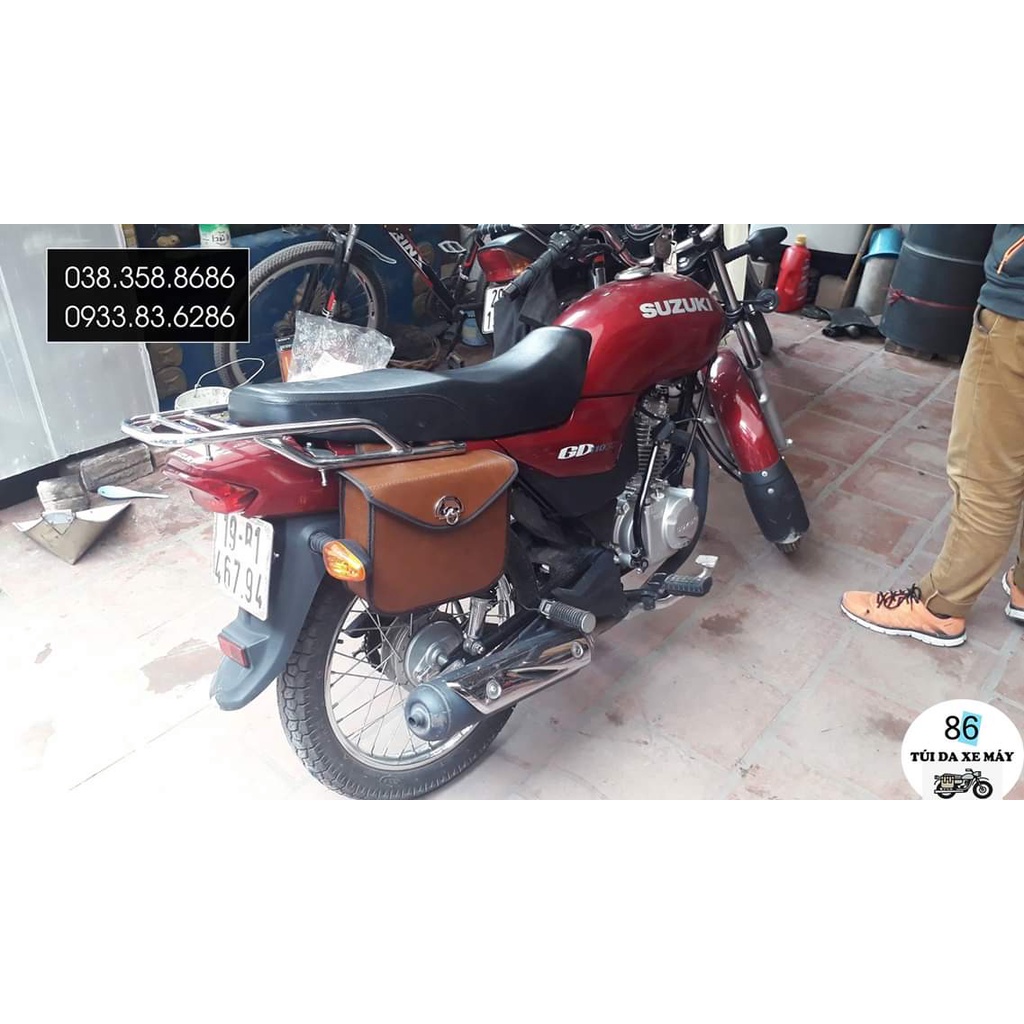 Túi Da Treo Xe Máy GD Mẫu Vuông