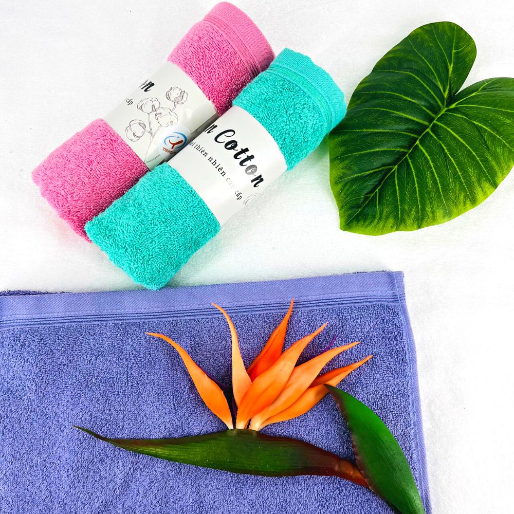 [COMBO 4 KHĂN MẶT] Khăn Mặt Cotton Cao Cấp Thiện Phú 34x80cm, Khăn Đa Năng Y457 Bông Sợi Thấm Nước Tốt