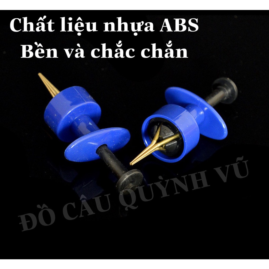 Kẹp + chun buộc mồi câu cá, chun buộc hạt xả câu đơn câu đài