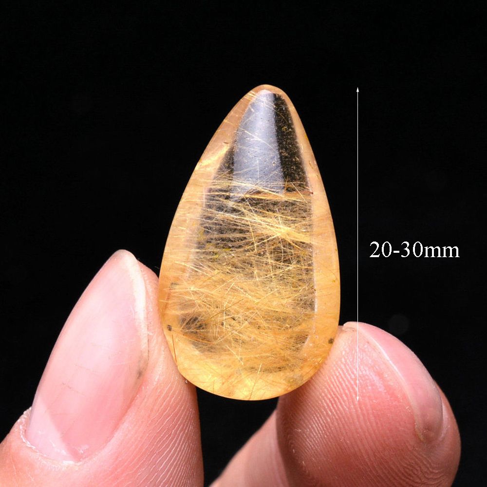 ☆YOLA☆ Jewelry Natural Hair|Mineral Specimens Rutilated|Yellow|Pendant Home Decor Polished Citrine Healing