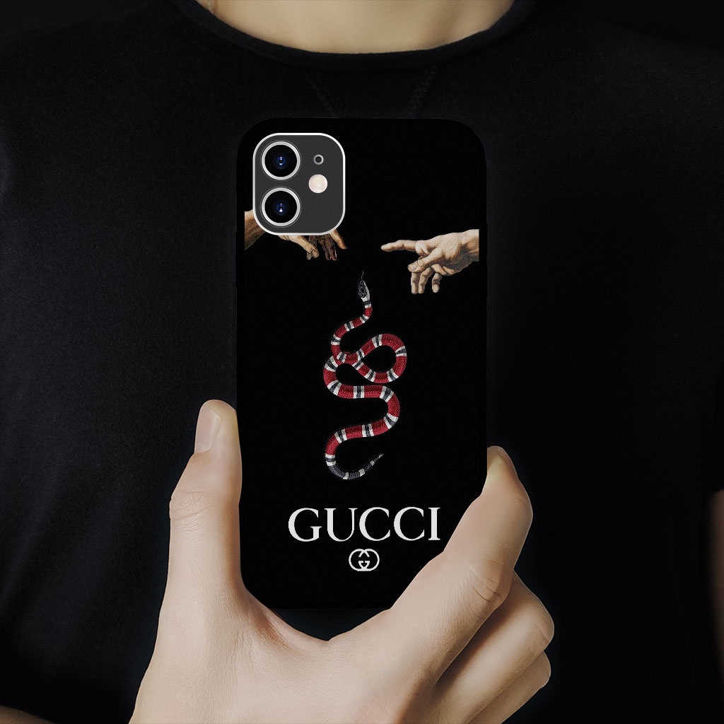 Ốp Lưng GUCCI rắn chia cắt giữ lấy tay tớ ECOMEX dòng iphone 5 6 7 8 Plus 11 12 Pro Max X Xr SUPPOD00092